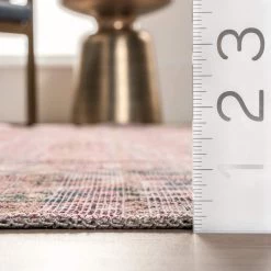 NuLOOM Katie Machine Washable Distressed Bordered Area Rug