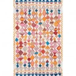 NuLOOM Living Room Hand Tufted Moroccan Helaine Shaggy Area Rug