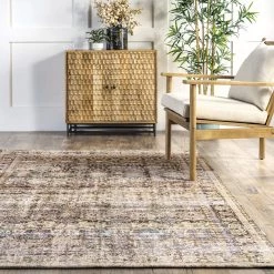 NuLOOM Ashleigh Hand Woven Vintage Distressed Flatweave Area Rug