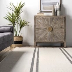 NuLOOM Stacia Stripes Wool Flatweave Area Rug