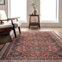 NuLOOM Kathryn Machine Washable Traditional Rustic Area Rug New Arrivals
