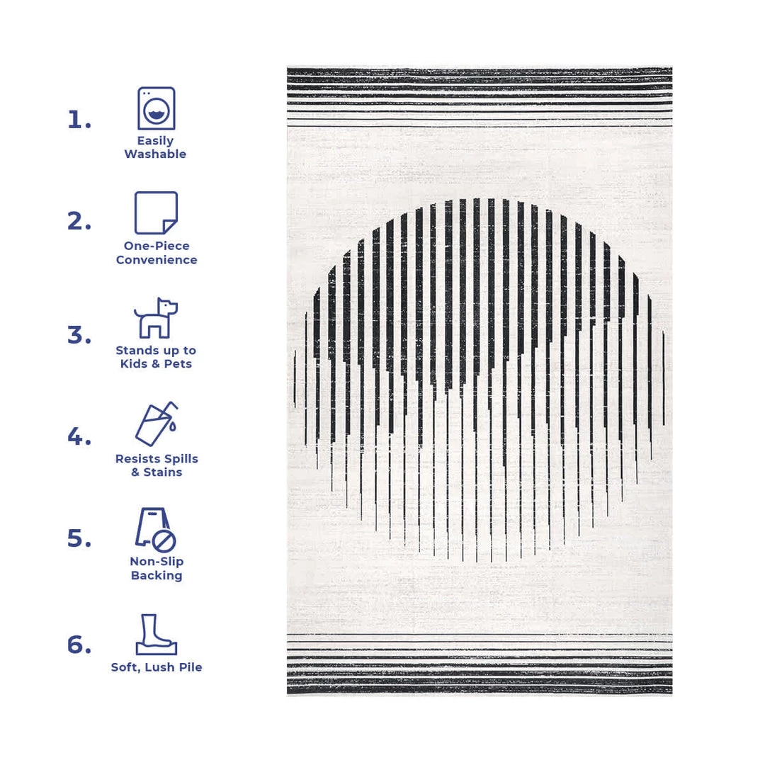 NuLOOM Francesca Machine Washable Contemporary Moon Area Rug 12 NuLOOM Francesca Machine Washable Contemporary Moon Area Rug