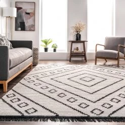 NuLOOM New Arrivals Lara Diamond Fringed Area Rug 16 NuLOOM New Arrivals Lara Diamond Fringed Area Rug