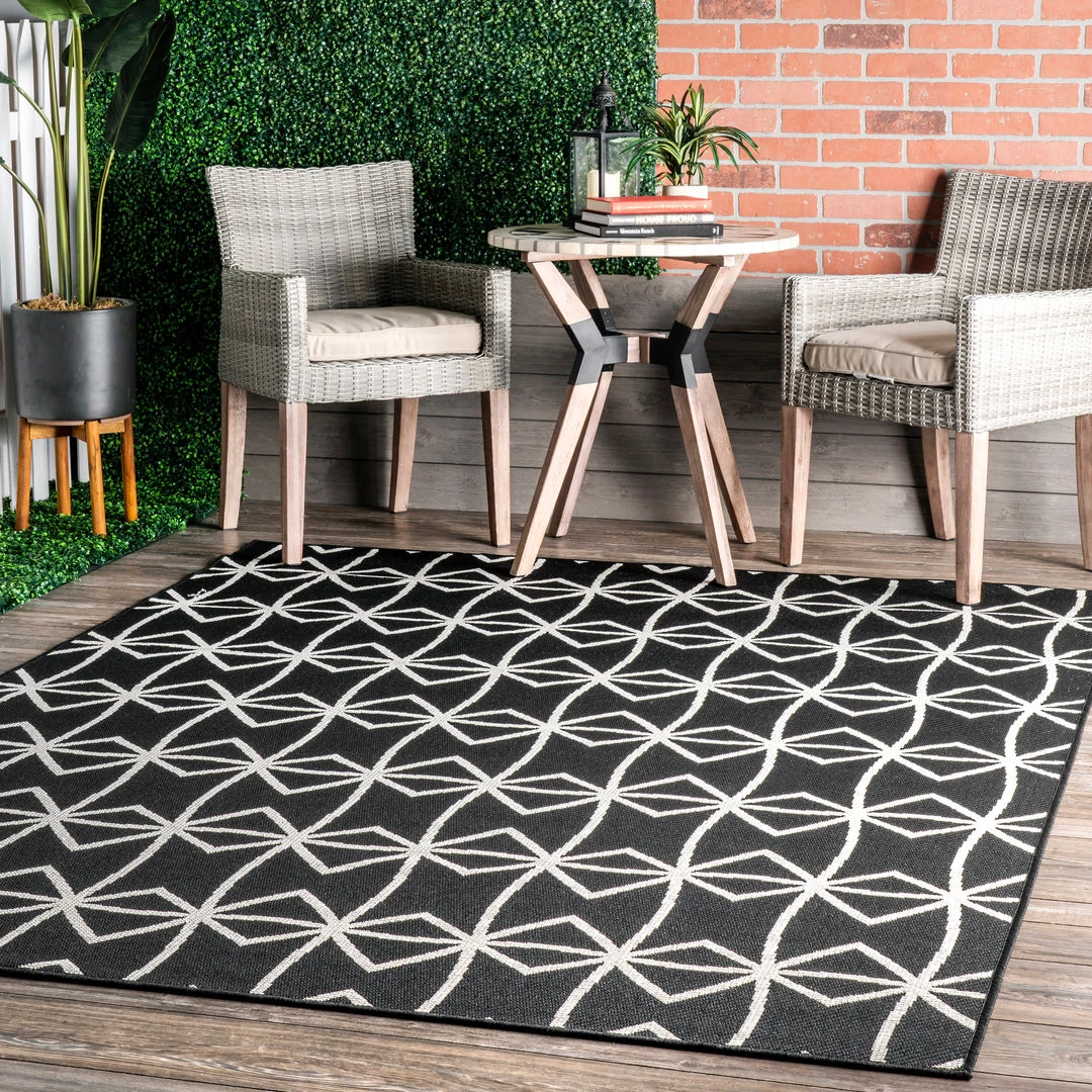 NuLOOM New Arrivals Saunders Geometric Indoor/Outdoor Area Rug 6 NuLOOM New Arrivals Saunders Geometric Indoor/Outdoor Area Rug