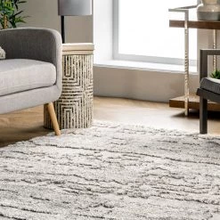 NuLOOM Joan Textured Abstract Tassel Area Rug New Arrivals
