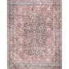NuLOOM New Arrivals Darcey Machine Washable Traditional Floral Medallion Area Rug