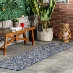NuLOOM New Arrivals Lane Elegant Medallion Indoor/Outdoor Area Rug