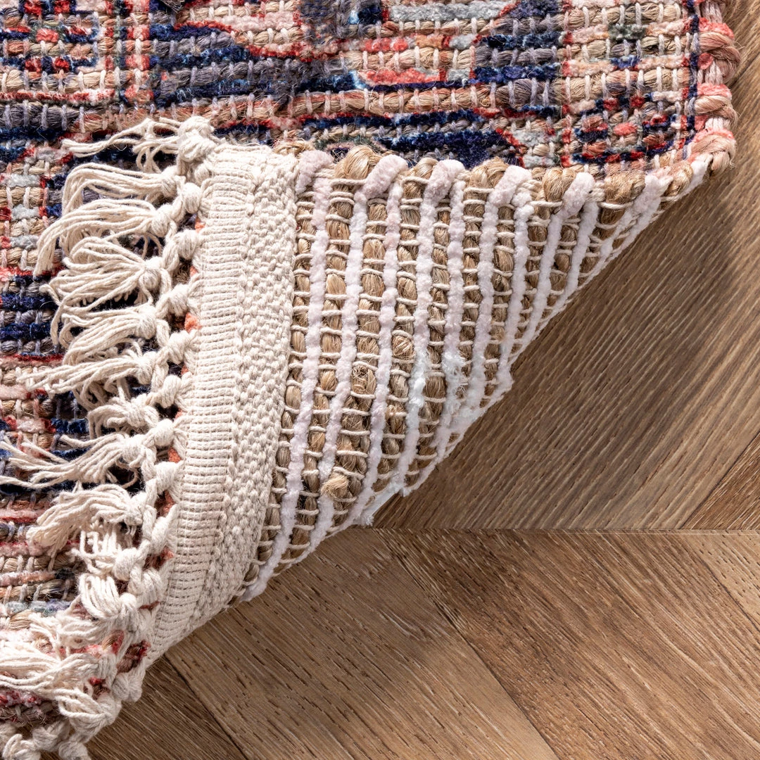 NuLOOM Kiersten Floral Medallion Flatweave Tassel Area Rug 7 NuLOOM Kiersten Floral Medallion Flatweave Tassel Area Rug