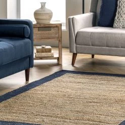 NuLOOM Cotton Bordered Jute Area Rug 35 NuLOOM Cotton Bordered Jute Area Rug