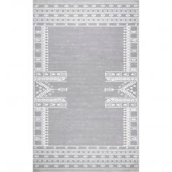 NuLOOM New Arrivals Joelle Machine Washable Tribal Geometirc Border Area Rug