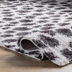 NuLOOM Lennon Cozy Shag Leopard Area Rug