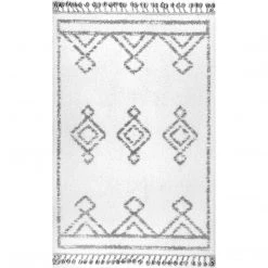 NuLOOM Mackie Moroccan Diamond Tassel Area Rug New Arrivals
