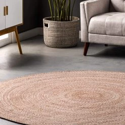 NuLOOM Kyla Handmade Braided Farmhouse Round Area Rug New Arrivals 34 NuLOOM Kyla Handmade Braided Farmhouse Round Area Rug New Arrivals