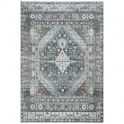 NuLOOM New Arrivals Vintage Melani Medallion Fringe Area Rug