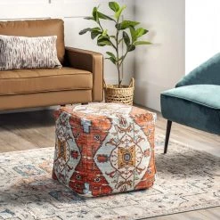 NuLOOM Global Inspired Medallion Ottoman Pouf New Arrivals
