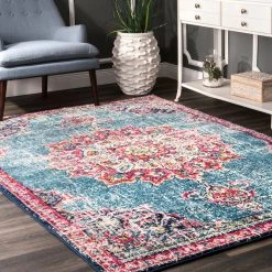 NuLOOM Vintage Medallion Leola Area Rug