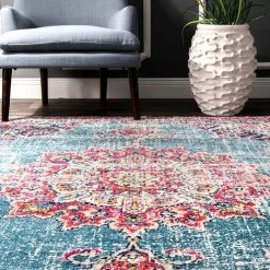 NuLOOM Vintage Medallion Leola Area Rug