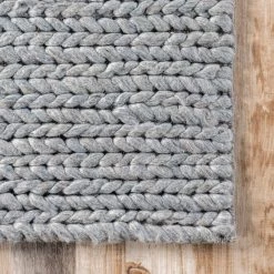 NuLOOM Hand Woven Chunky Woolen Cable Area Rug Best Sellers 91 NuLOOM Hand Woven Chunky Woolen Cable Area Rug Best Sellers