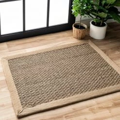 NuLOOM Elijah Seagrass With Border Area Rug 52 NuLOOM Elijah Seagrass With Border Area Rug