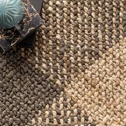 NuLOOM Lilah Hand Woven Jute And Cotton Plaid New Arrivals