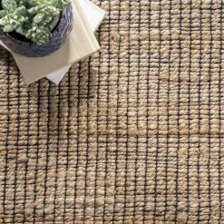 NuLOOM Cotton Bordered Jute Area Rug 32 NuLOOM Cotton Bordered Jute Area Rug