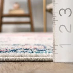 NuLOOM New Arrivals Juliette Vintage Diamond Medallion Area Rug