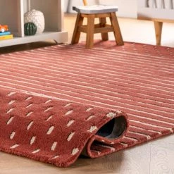 NuLOOM New Arrivals Hand Loomed Marlowe Stripes Area Rug