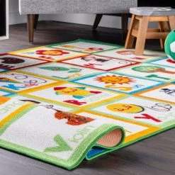 NuLOOM Kids Alphabet Block Area Rug