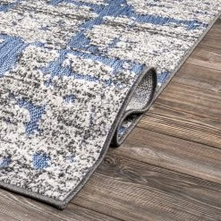NuLOOM New Arrivals Adley Textured Abstract Lines Indoor/Outdoor Area Rug