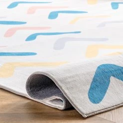 NuLOOM Evelyn Kids Chevron Nursery Or Playroom Area Rug