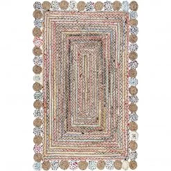 NuLOOM Sylvia Handmade Braided Bohemian Jute & Cotton Area Rug New Arrivals