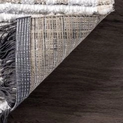 NuLOOM New Arrivals Nicolette Abstract Tile Soft Shag Fringe Area Rug