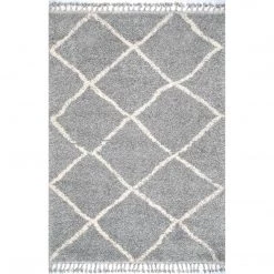 NuLOOM New Arrivals Jessie Moroccan Lattice Tassel Area Rug 30 NuLOOM New Arrivals Jessie Moroccan Lattice Tassel Area Rug