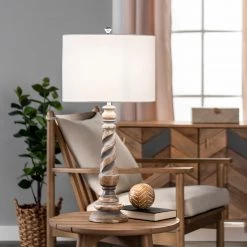 NuLOOM Bowie 14" Wood Table Lamp