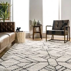 NuLOOM New Arrivals Carlina Modern Geometric Soft Shag Fringe Area Rug 17 NuLOOM New Arrivals Carlina Modern Geometric Soft Shag Fringe Area Rug