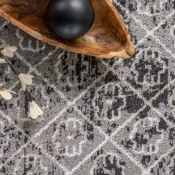 NuLOOM Prestyn Machine Washable Faded Tribal Trellis Area Rug New Arrivals