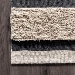 NuLOOM Atlee Hand Woven Textured Shaggy Cotton Area Rug