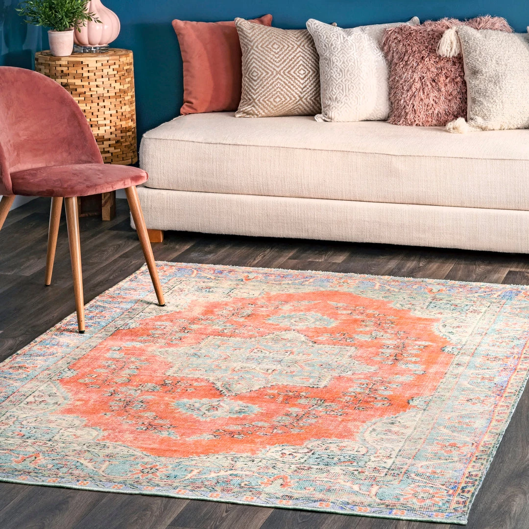NuLOOM New Arrivals Flatweave Medallion Karol Area Rug 2 NuLOOM New Arrivals Flatweave Medallion Karol Area Rug