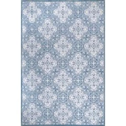 NuLOOM New Arrivals Macie Textured Snowflake Indoor/Outdoor Area Rug
