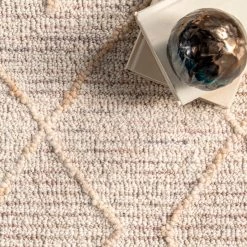 NuLOOM New Arrivals Madison High Low Moroccan Diamond Wool Area Rug