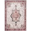 NuLOOM New Arrivals Miley Machine Washable Traditional Medallion Area Rug