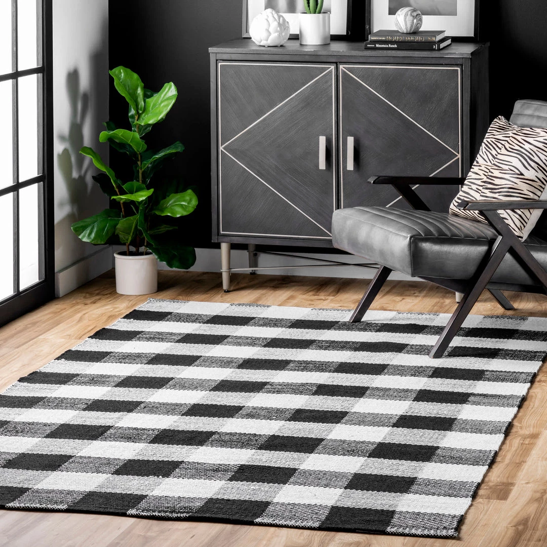 NuLOOM New Arrivals Rylie Buffalo Plaid Flatweave Area Rug 2 NuLOOM New Arrivals Rylie Buffalo Plaid Flatweave Area Rug