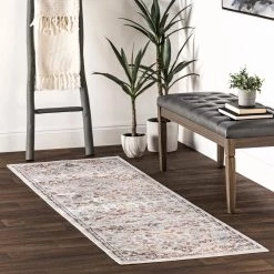 NuLOOM New Arrivals Cady Machine Washable Transitional Area Rug