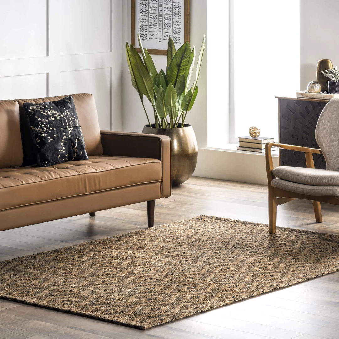 NuLOOM New Arrivals Selena Hand Loomed Jute Diamond Trellis Area Rug 2 NuLOOM New Arrivals Selena Hand Loomed Jute Diamond Trellis Area Rug