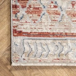 NuLOOM New Arrivals Julianne Distressed Geometric Trellis Area Rug