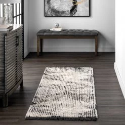 NuLOOM Mandi Soft Shag Abstract Fringe Area Rug New Arrivals