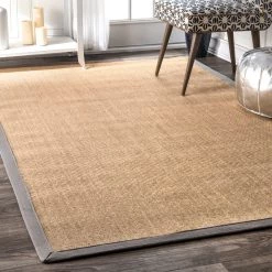 NuLOOM Machine Woven Orsay Sisal Area Rug Jute 45 NuLOOM Machine Woven Orsay Sisal Area Rug Jute