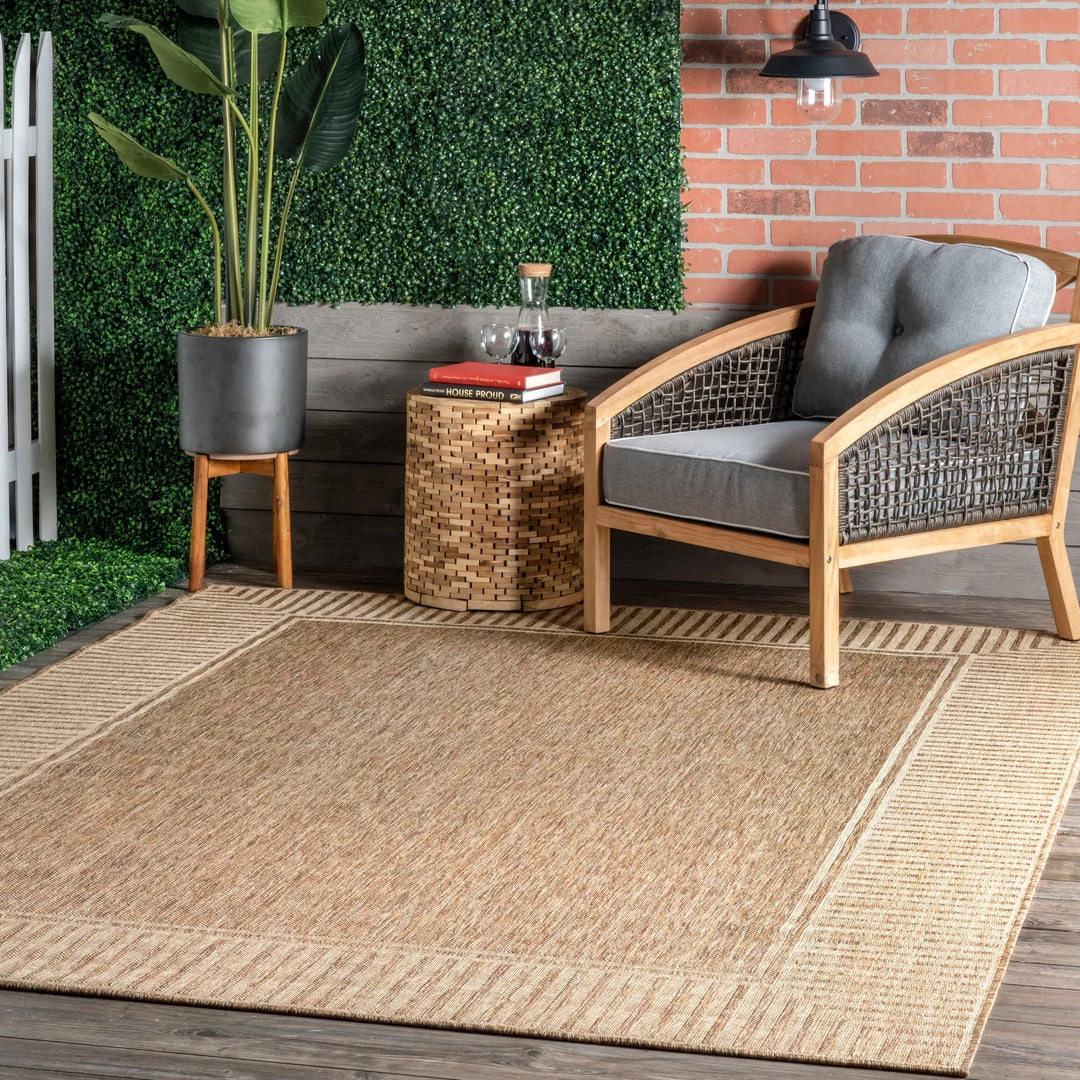 NuLOOM Asha Simple Border Indoor/Outdoor Area Rug New Arrivals 22 NuLOOM Asha Simple Border Indoor/Outdoor Area Rug New Arrivals