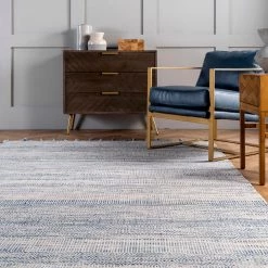 NuLOOM New Arrivals Diem Geometric Cotton Tassel Area Rug