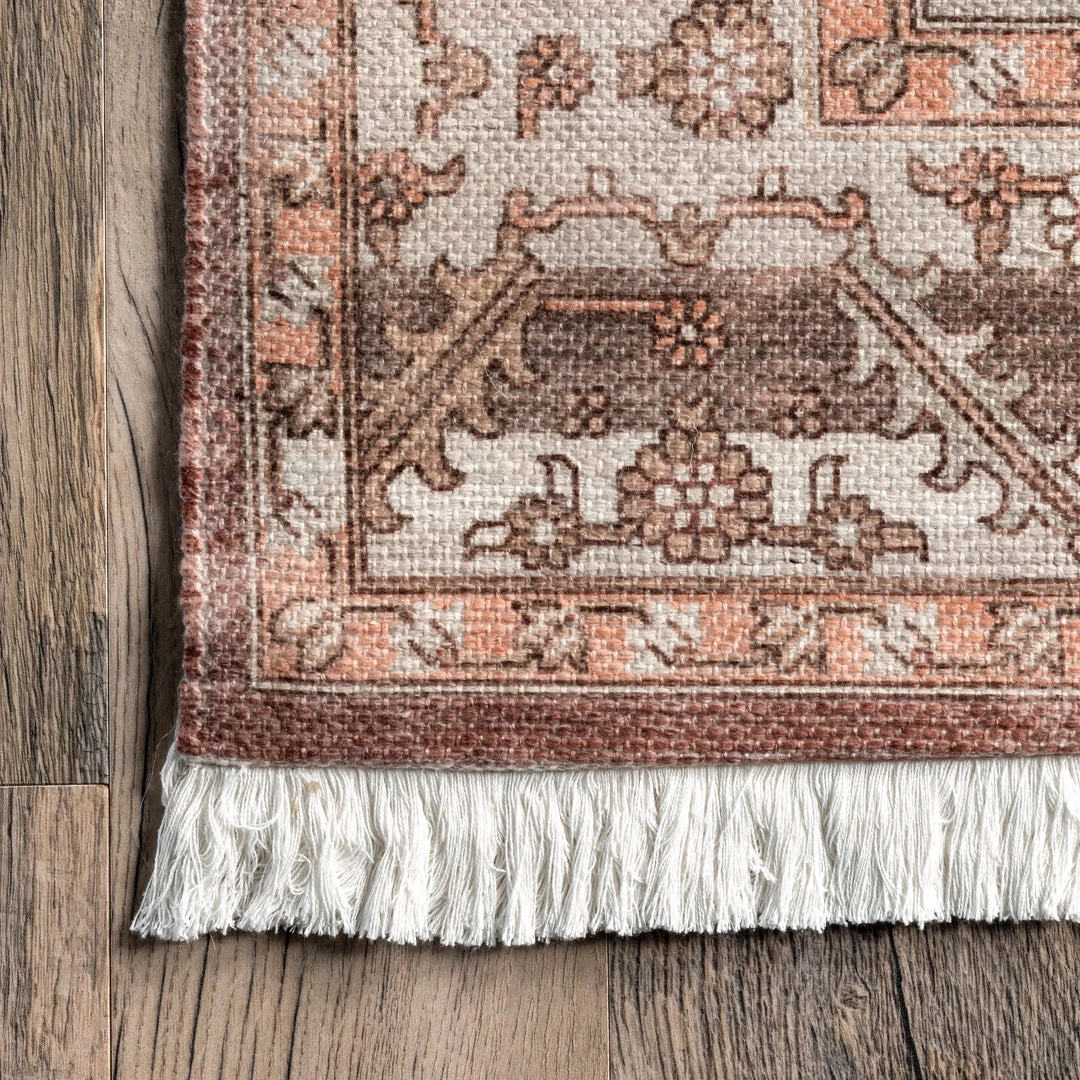 NuLOOM Lorena Hand Woven Traditional Medallion Flatweave Area Rug 5 NuLOOM Lorena Hand Woven Traditional Medallion Flatweave Area Rug